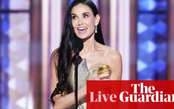 Golden Globes 2025: Adrien Brody, Demi Moore and Colin Farrell win – as it happened