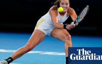 Jodie Burrage ‘in a good spot’ despite Australian Open defeat by Coco Gauff