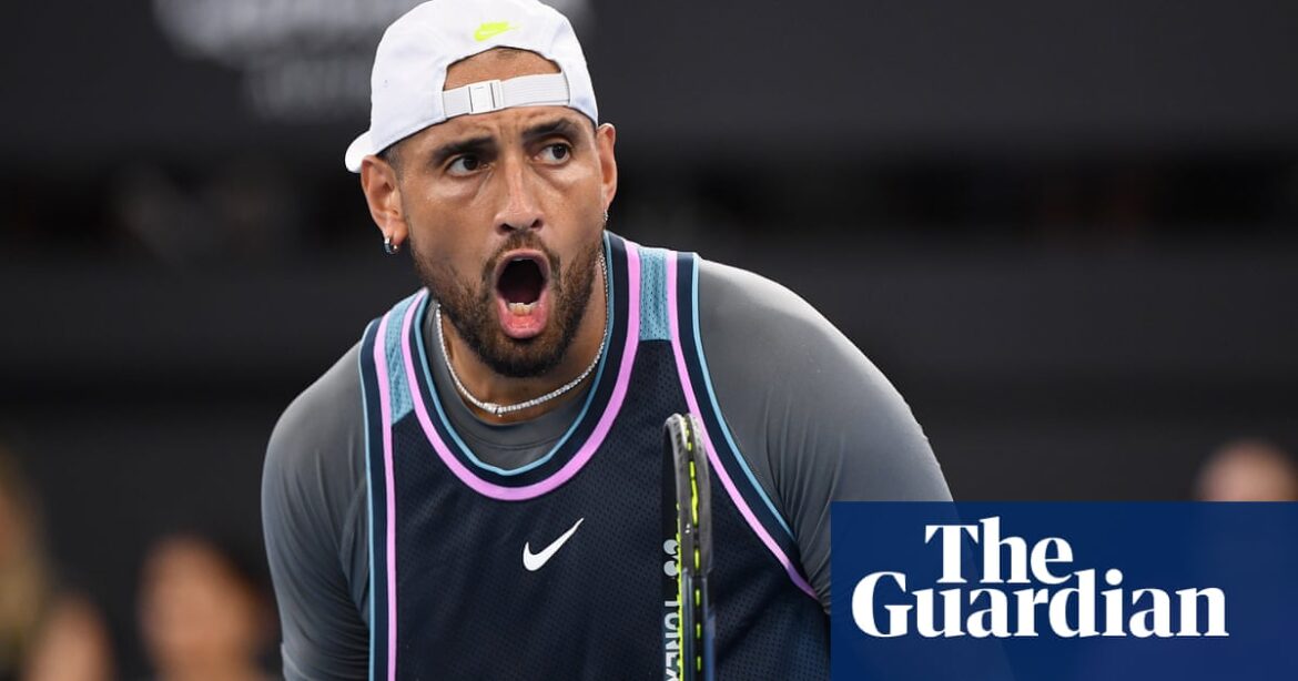 Kyrgios falls short in singles comeback against big-serving Mpetshi Perricard