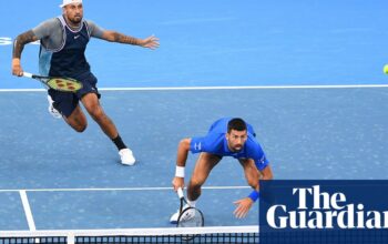 Kyrgios shrugs off lingering wrist pain in tight doubles loss with Djokovic