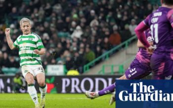 Maeda leads Celtic past Dundee United and to 16-point lead at the top