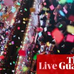 New Year’s Eve: ball drops in New York’s Times Square as celebrations take place across the globe – as it happened