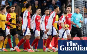 PGMOL ‘appalled’ by abuse of referee Michael Oliver after Arsenal red card