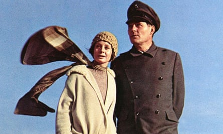 Sarah Miles and Robert Shaw in The Hireling, 1973. Phyllis Dalton put Miles in soft greige crepe and Shaw in an iron-hard chauffeur’s uniform.