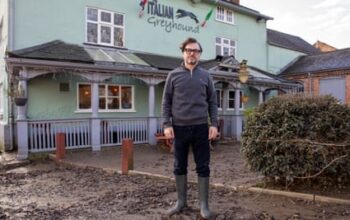 Restaurant owner rescues woman from submerged car in Leicestershire