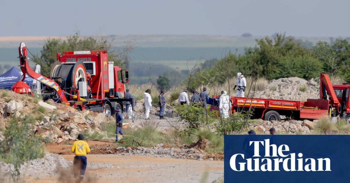 South Africa launches operation at illegal gold mine amid fears many dead