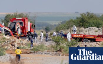 South Africa launches operation at illegal gold mine amid fears many dead