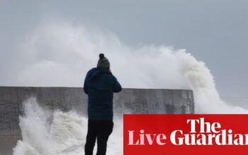 Storm Éowyn: Hundreds of thousands without power amid danger to life warning as fierce weather batters UK and Ireland – live