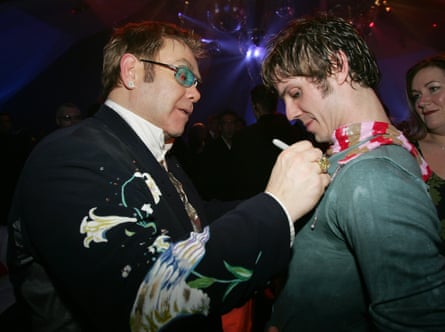 Shears with Elton John in 2005.