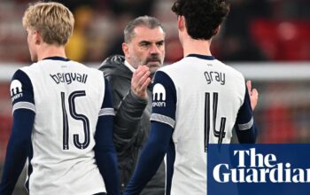 Ange Postecoglou wary of ‘destroying’ careers of young Tottenham players