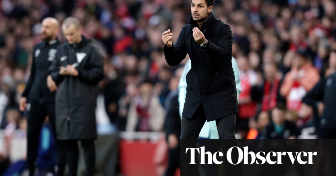 Arteta says Arsenal’s performance was below the mark needed to win the title