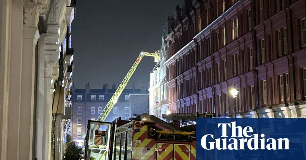 Chiltern Firehouse luxury hotel blaze caused by falling wood from pizza oven