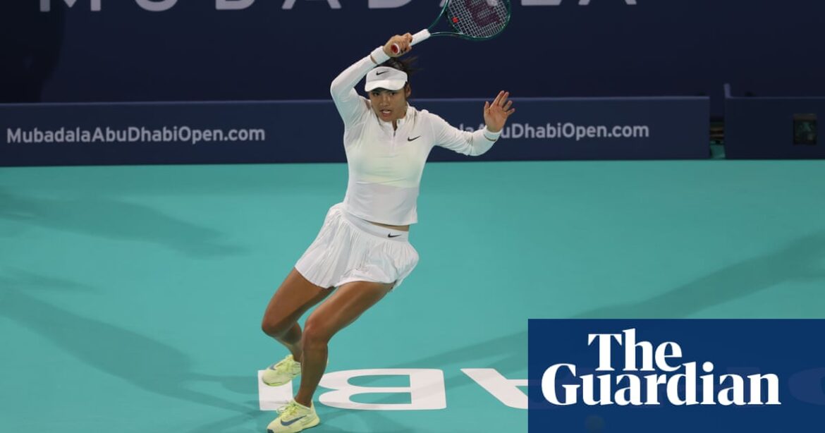 Emma Raducanu suffers straight-sets defeat by Vondrousova in Abu Dhabi