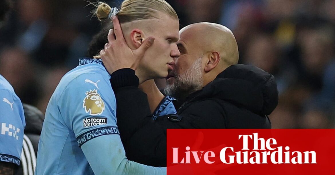 Pep Guardiola on Haaland injury and De Bruyne absence – live football news