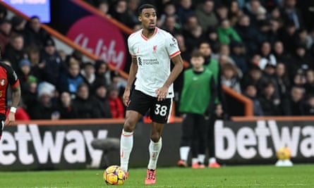 Ryan Gravenberch during the Premier League match between Bournemouth and Liverpool