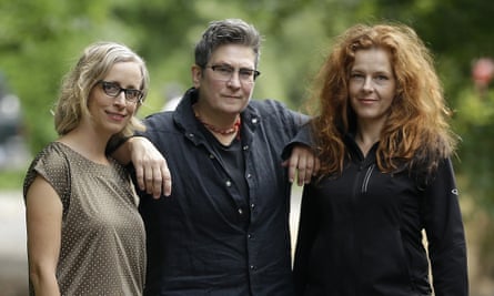 Laura Veirs, kd lang and Neko Case in Portland in 2016.