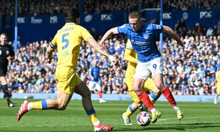 Bishop strike and Schmid heroics help Portsmouth end Leeds’ unbeaten streak