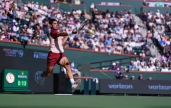 Draper holds nerve to beat Alcaraz and set up Indian Wells final against Rune