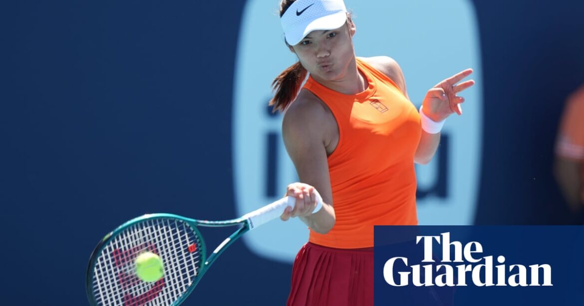 Emma Raducanu races through in Miami Open as Kessler pulls out injured