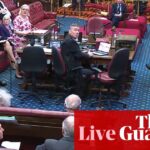 House of Lords proceedings disrupted by protesters – UK politics live