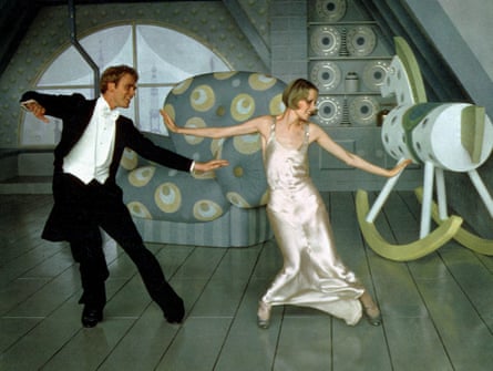 Twiggy dancing with Christopher Gable in Ken Russell’s film The Boy Friend