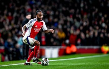 Sterling makes his mark against PSV as Arsenal stroll into quarter-finals