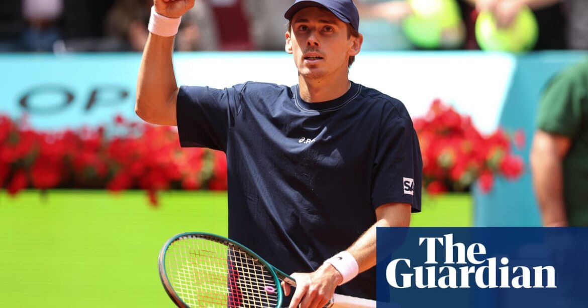 Alex de Minaur turns on the power to reach last 16 of Madrid Open