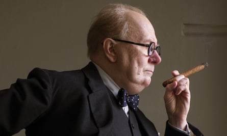 Gary Oldman as Winston Churchill in Darkest Hour.