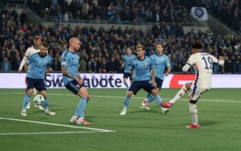 Chelsea on track for final as Jackson double leads domination of Djurgården
