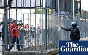 Ex-French interior minister apologises to Liverpool fans for making them a ‘scapegoat’
