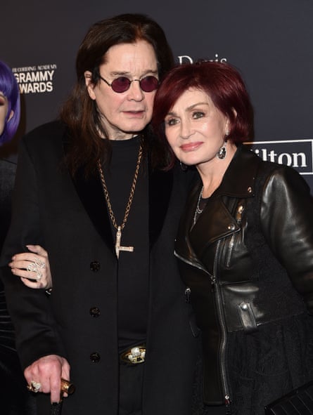 Ozzy with wife/manager Sharon Osbourne in 2020