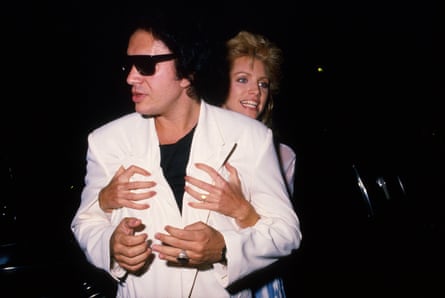 Behind every great man … Gene Simmons and Shannon Tweed.