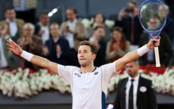 Jack Draper falls at final hurdle as Casper Ruud wins Madrid Open