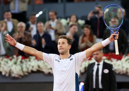 Casper Ruud celebrates his first Masters 1000 title