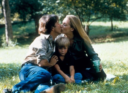 Dustin Hoffman and Meryl Streep, with their screen son Justin Henry, in Kramer vs. Kramer, 1979.