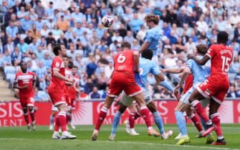 Rudoni double sends Coventry past Middlesbrough and into the playoffs