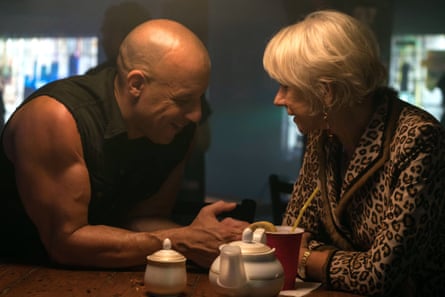 Vin Diesel and Helen Mirren in Fast 8.